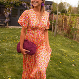 Erika™ - Stilvolles & Bequemes Blumenkleid