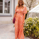 Erika™ - Stilvolles & Bequemes Blumenkleid