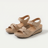 Sandy - Bequeme Orthopädische Sandalen mit Keilabsatz