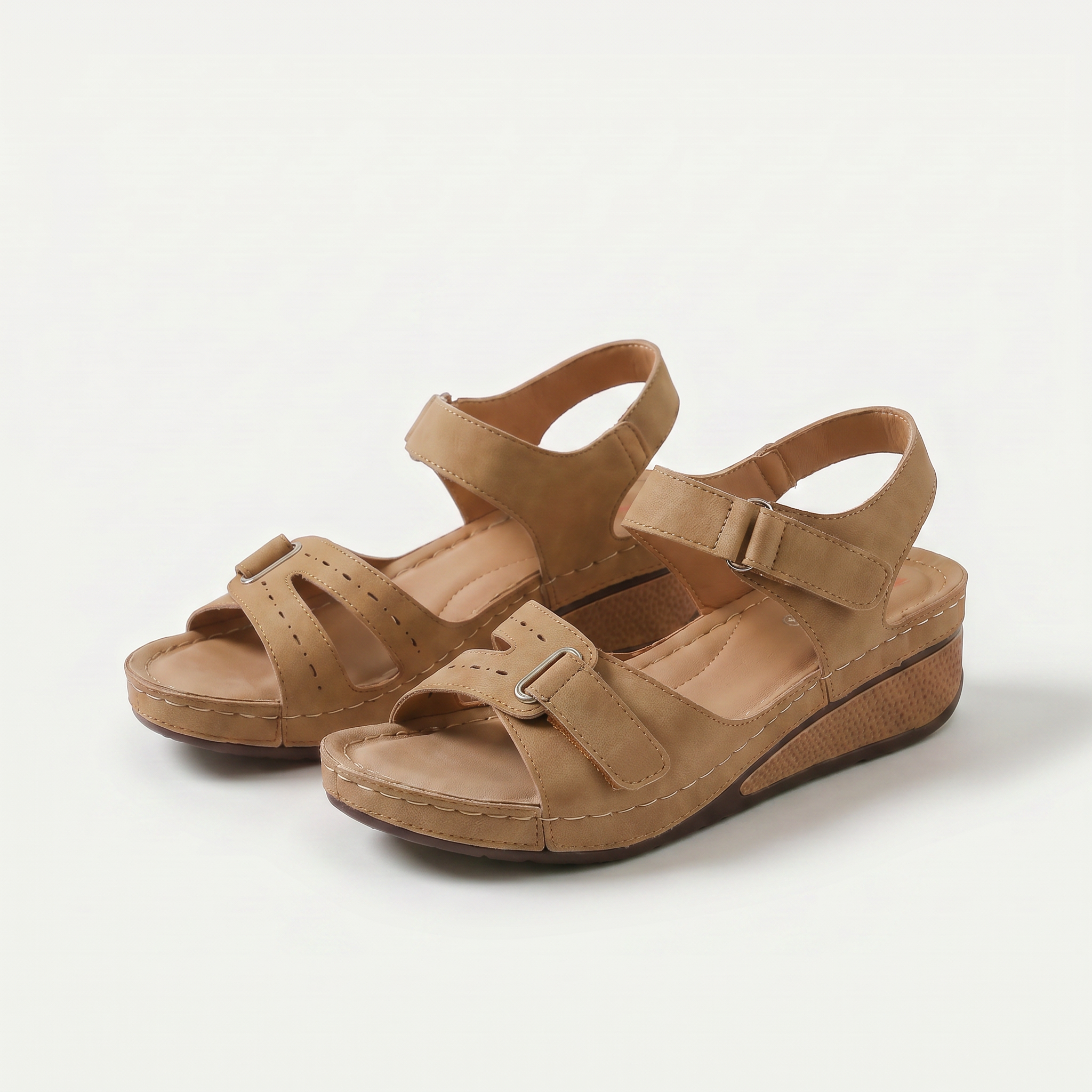 Sandy - Bequeme Orthopädische Sandalen mit Keilabsatz