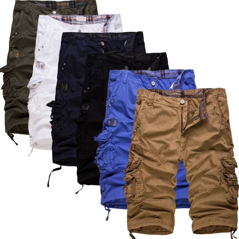 Herren Cargo-Shorts mit Mehrfachtaschen – 2 Stück kaufen, kostenloser Versand