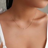 Collier personnalisé avec initiales sur le côté