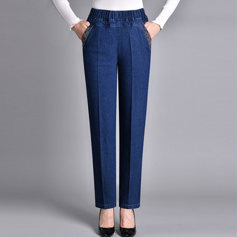 Sommerfeld | Damenjeans mit elastischem Bund und Seitentaschen
