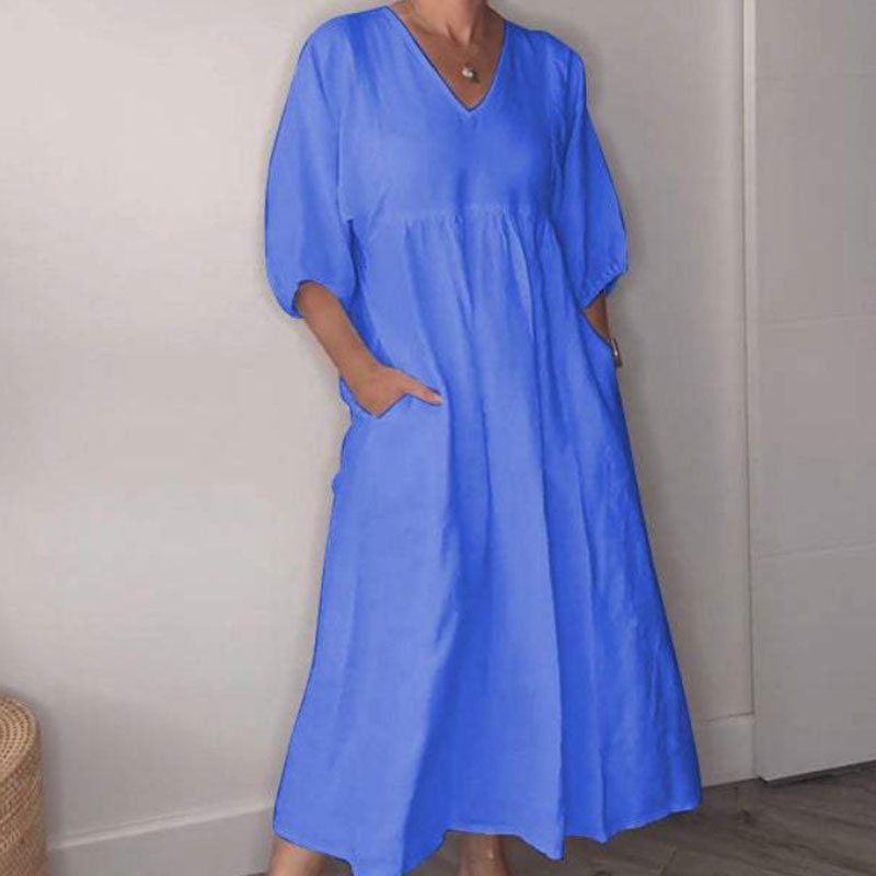 Willia™ – Bequemes, schickes Kleid mit V-Ausschnitt