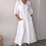 Willia™ – Bequemes, schickes Kleid mit V-Ausschnitt