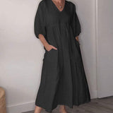 Willia™ – Bequemes, schickes Kleid mit V-Ausschnitt
