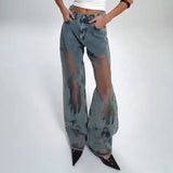 Sommerfeld | JEANS MIT VINTAGE MESH PATCHWORK PRINT