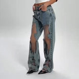 Sommerfeld | JEANS MIT VINTAGE MESH PATCHWORK PRINT