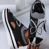 Sommerfeld | Plateau-Sandalen mit offener Zehenpartie