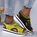 Sommerfeld | Plateau-Sandalen mit offener Zehenpartie