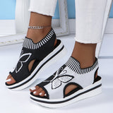 Sommerfeld | Plateau-Sandalen mit offener Zehenpartie