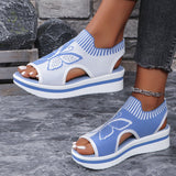 Sommerfeld | Plateau-Sandalen mit offener Zehenpartie