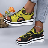 Sommerfeld | Plateau-Sandalen mit offener Zehenpartie