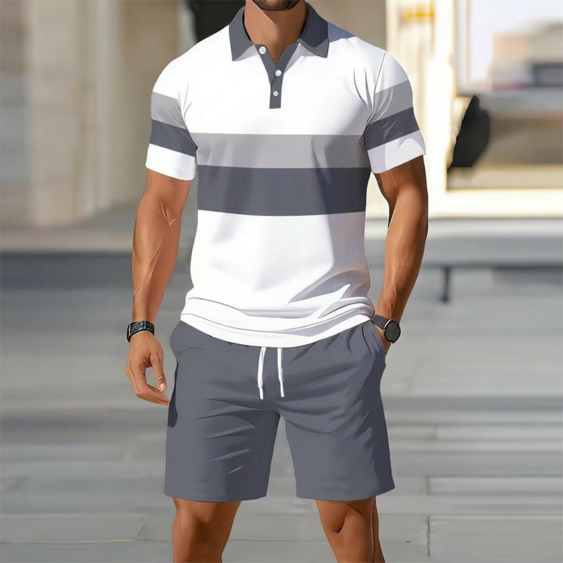 Sommerfeld | Sommer-Set mit Poloshirt und Shorts für Herren