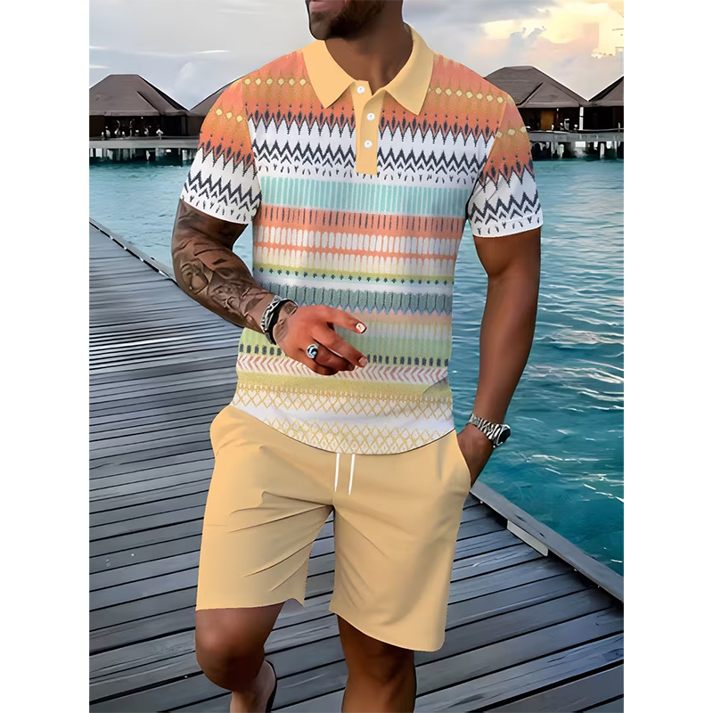Sommerfeld | Sommer-Set mit Poloshirt und Shorts für Herren