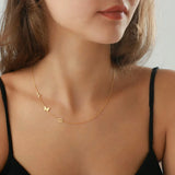 Collier personnalisé avec initiales sur le côté