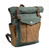 Wachsbeschichteter Canvas Rolltop-Rucksack | MARSEILLE