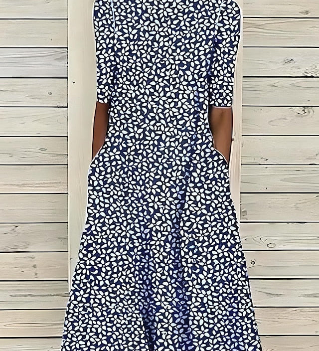 Sela™ – Sommerliches Midikleid mit elegantem Blumenprint